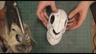 Assembling a foam skull