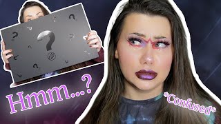 UNBOXING & SWATCHING THE NEW COSMIC BEAUTY SINISTER MYSTERY BOX *SO CONFUSED*  - FIRST IMPRESSIONS