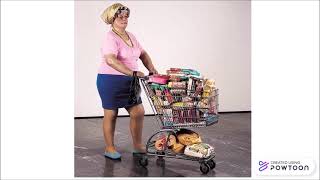 supermarket lady (Duane Hanson)