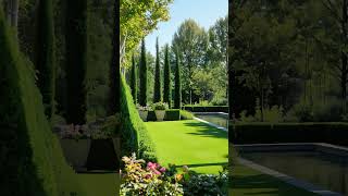 Water Features in a Formal Garden #shorts #garden #gardendesign