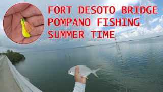 Fort DeSoto Pompano Fishing Summer Time | Saltwater Bridge Fishing South Florida