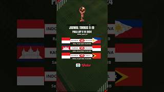 jadwal Timnas u 19 aff 2024 #timnasindonesia #timnasday