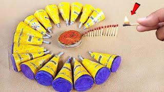 matches stick chain Reaction domino vs firecrackers testing different types सोचा नहीं था ऐसा होगा 😲