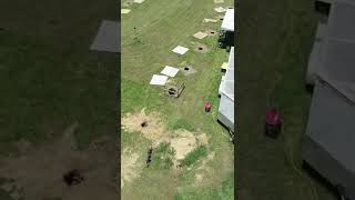 Fly over of the barn site before we broke ground officially. #short #farmlife #homesteading #farm