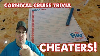 Carnival Cruise Trivia Cheating Out of Control???