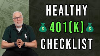 How To Maintain A Healthy 401(k) Plan | Checklist guide