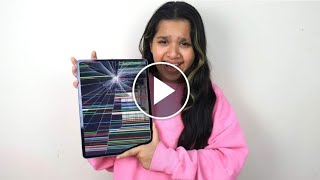 مقلب كسر شاشة الايباد في شفا !! بكت Prank broke the iPad screen in Shfa!! cried