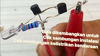 saklar sentuh sederhana menggunakan transistor