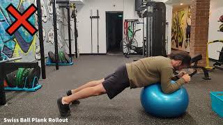 Swiss Ball Plank Progressions