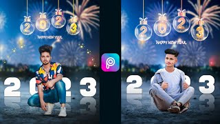 Happy new year 2023 photo editing | new year photo editing - PicsArt editing