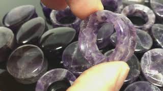 Amethyst Plugs, Tunnels, and Teardrop Plugs for Stretched Ears