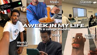 A Week in the life of a PRODUCTIVE college student | healthy habits, meals, classes, study and more.