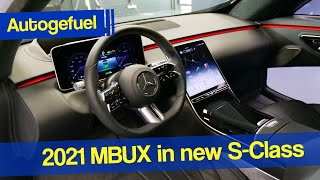 2021 Mercedes S-Class interior features all-new MBUX infotainment unit PREVIEW