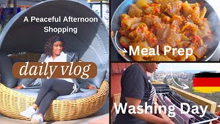 VLOG: Daily Life Of A Diligent Housewife life In Germany 🍁| Meal Prep | Cleaning washing | Shopping