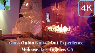 [4K] Glass Onion Knives Out Experience - Melrose, Los Angeles, CA