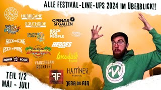 Line-UP-Check - Der Festival-Sommer 2024 im Überblick | Teil 1/2  (Mai - Juli)