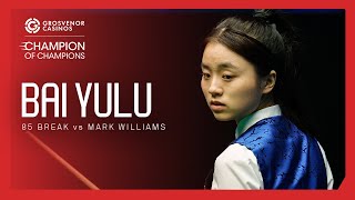 Rising Star Bai Yulu Makes CLASSY 85 vs Mark Williams! 🔥 | Grosvenor Casinos Champion of Champions