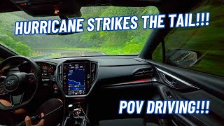 2023 WRX Driving Through A Hurricane On The Tail Of The Dragon!!!! - 4K POV Driving - Some Talking