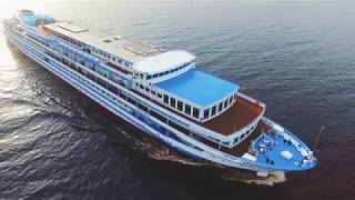 Chasing The Cruise Ship in Petrozavodsk | Drone Clip