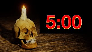 5 Minute Screaming Skull Countdown Timer