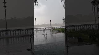 Rain at Millennium Park. #kolkata #rain #howrahbridge #riverganga