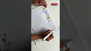 Easy Border Design #drawing #shorts #easydrawing #art #ytshorts #youtubeshorts  #borderart