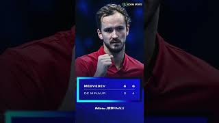 MEDVEDEV HITS TOP GEAR TO BEAT DE MINAUR IN TURIN  #daniilmedvedev #taylorfritz #alexdeminaur