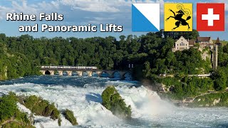 Rhine Falls (Rheinfall) and Panoramic Lifts (Apr 2024) (4K) #switzerland  #rhinefalls #lifts