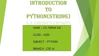 python is a string from the subject python