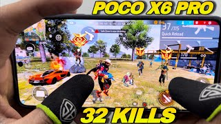 Poco x6 pro 30 day gaming test over power gaming phone 120hz smooth 1 vs 4 handcam 32 kills fast 💨