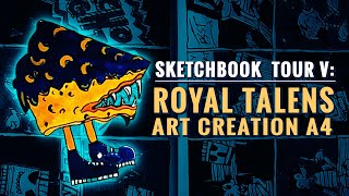 Sketchbook Tour V: Royal Talens A4 #royaltalens #sketchbook #comics #2danimation #storyboard #ink