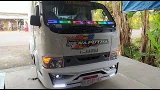 Isuzu Traga  Mbois Pasang Bamper Sigra, Lampu Strobo dan Lampu kolong