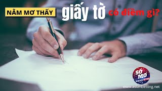 Giải mã ý nghĩa giấc mơ nằm mơ thấy giấy tờ? | Asianbetting.net