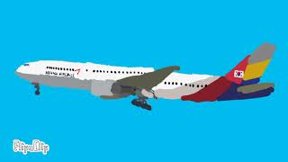 Asiana airlines Flight 214 - Crash animation (Remake)