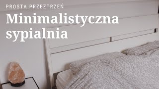 Minimalistyczna sypialnia