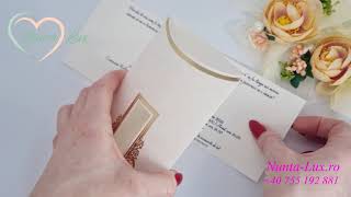 Invitatie nunta cod 16225 💌 Invitatii Nunta Deosebite 💝 Modele Invitatii de Nunta-Lux.ro