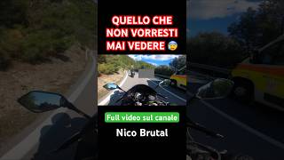 Quello che non vorresti mai vedere 😰 #moto #motori #invidente #brutto #ambulanza #polizia