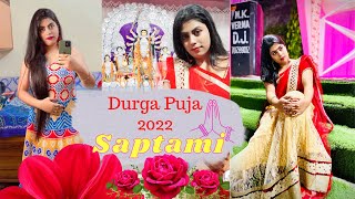 Durga puja celebration at didi's place || Maha saptami || Rituals