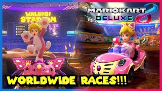 Cat Peach Combo Is Kinda Fun - Mario Kart 8 Deluxe WORLDWIDE RACES Part 37