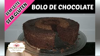 Bolo de Chocolate SEM GLÚTEN e SEM LEITE FÁCIL