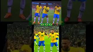 Neymar, Vini, Paqueta, Selebrasi ❤️ trio Brazil🥵 #football #shorts #brasil