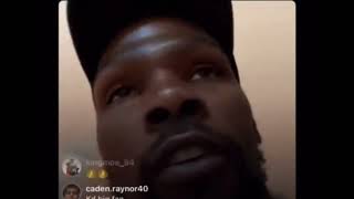 Kevin Durant Reacts To Rockets Trade Rumor On Ig Live