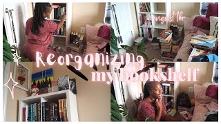 Bookshelf tour Organization + my August TBR