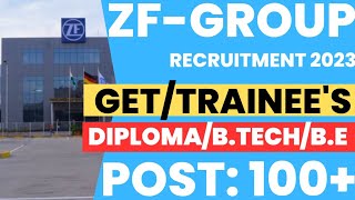 Trainee Engineer Vacancies In ZF India | Diploma/B.tech | MNC Job | Private Job | Latest Job Updates