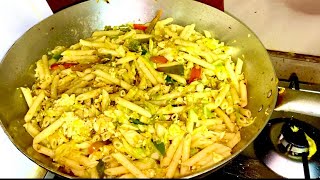 CABBAGE PASTA  කොච්චර ආසා දෙයක් උනත් එපාවෙන දවසුත් එනවා😒එහෙම දවසක දවල් කෑම/Pasta Recipe/Pasta