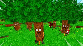 Minecraft - MINECRAFT BUT TREES COME ALIVE AND ATTACK YOU | TREES FIGHT BACK!!