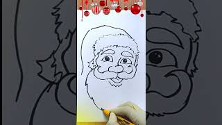 Santa Claus Drawing / Christmas Drawing #shorts #viral #painting #artlovers