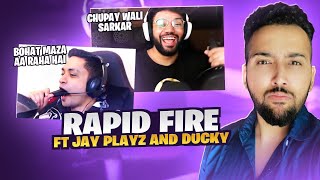 MrJayPlays VS Ducky Bhai | Rapid Fire With Aladdin - EP 02 | DARE SHOW 18+