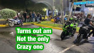 Riding in the rain 2023 zx10r Wednesday bike night #kawasaki #zx10r