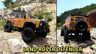 1/10 scale l RC land rover defender off-road adventure trail l rc crawler l rc오프로드 #05